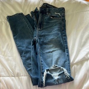 size 00 long american eagle jeans